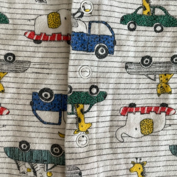 CJP BABY Romper One Piece Snap Short Sleeve Shorts Infant Baby Size 0-3m - Picture 2 of 6